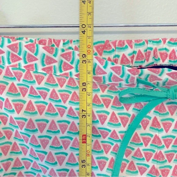 Talbots Watermelon Pink Green Drawstring Cotton pajama Pants Women Small NWT New - Picture 11 of 11